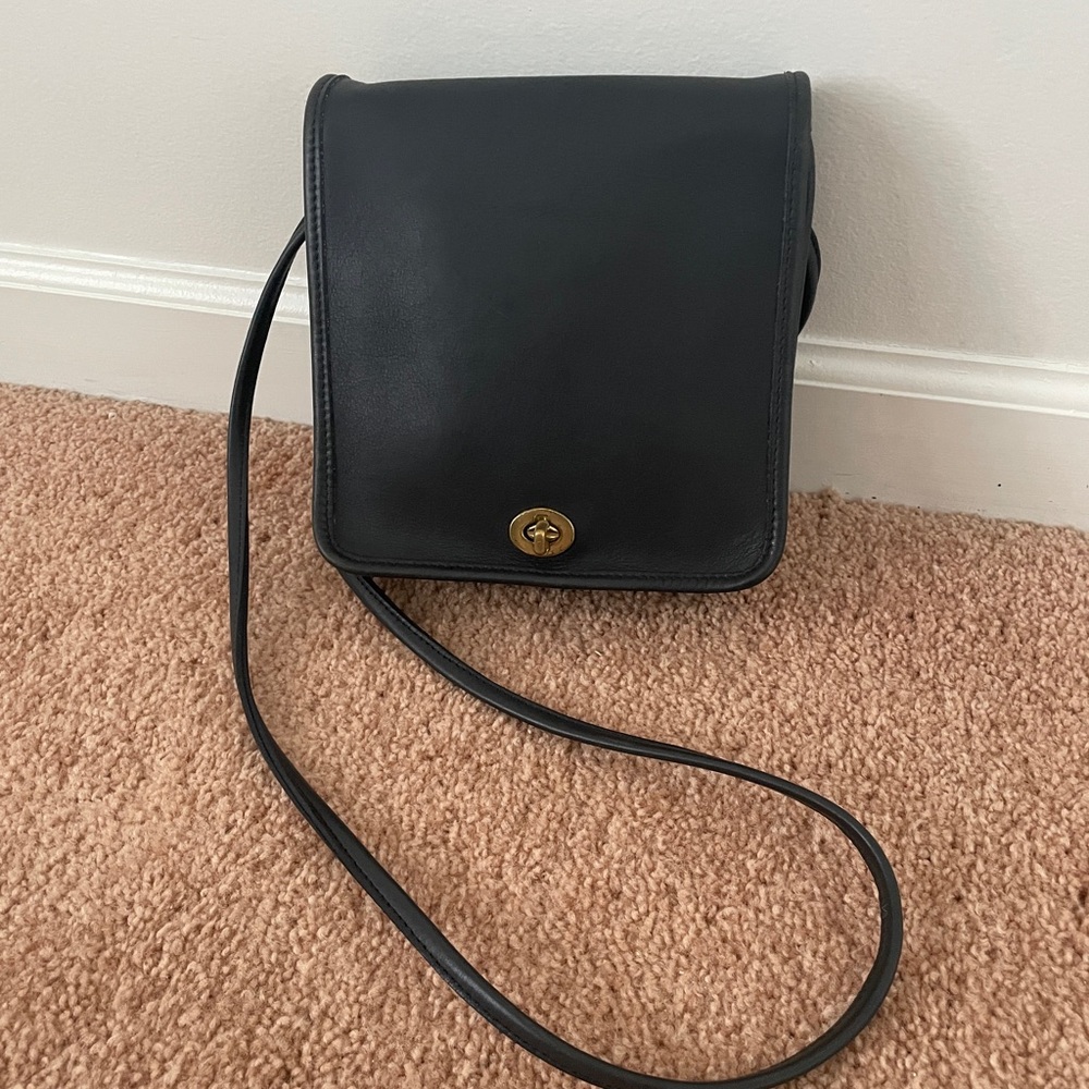 Vintage Coach Compact Pouch 9620 Navy